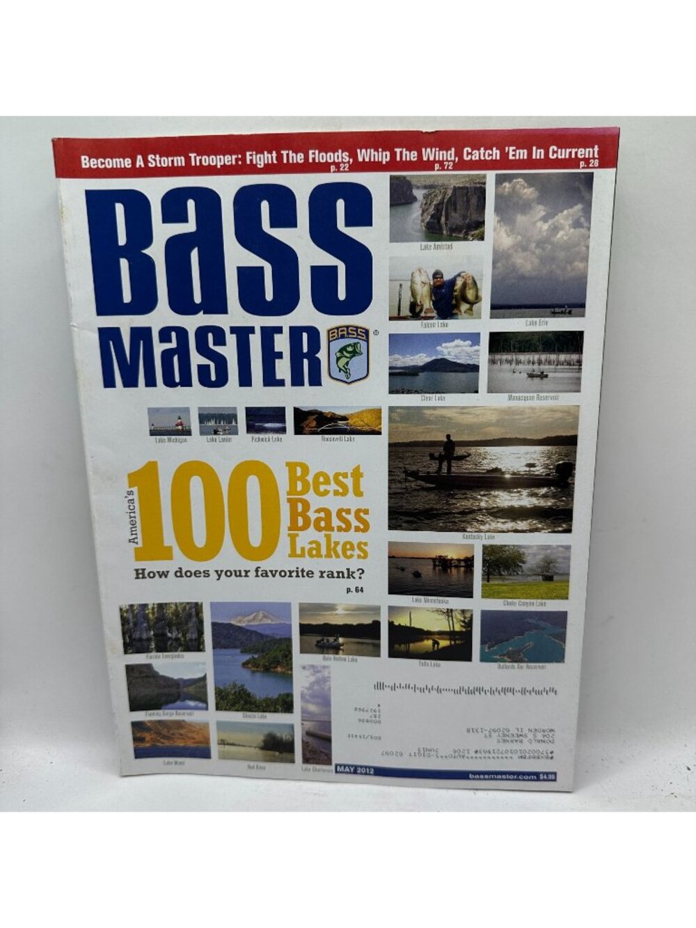 Bassmaster Magazine May 2012 Edition Featuring Americas 100 Best Bass Lakes